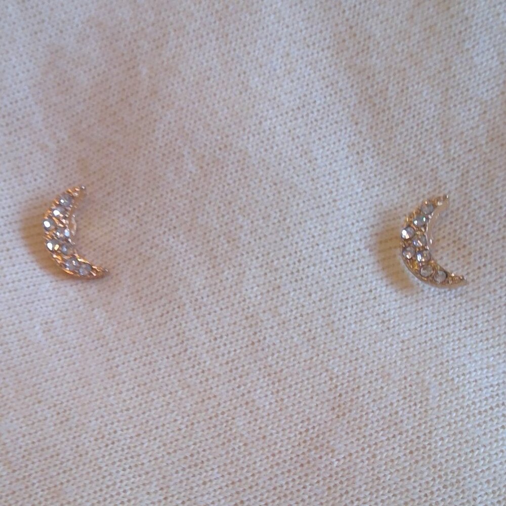 Miniature Crescent Moon Earrings